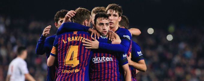 Denis Suarez brace fires Barcelona into Copa del Rey round of 16