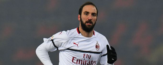 Gonzalo Higuain lifts AC Milan to 1-0 win over Luxembourg side Dudelange