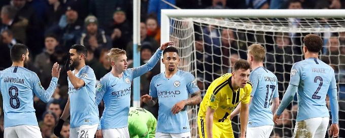 Manchester City hit nine in Carabao Cup demolition of League One Burton