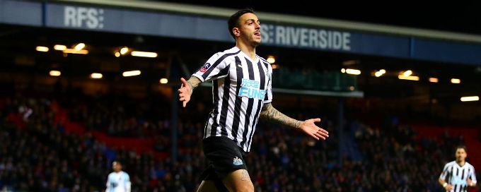Newcastle get extra-time win, Stoke fall to Shrews in FA Cup replays