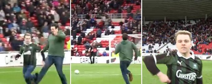 Blatant cheating in half-time fan race goes viral: 'We hope you enjoyed the 'trip'