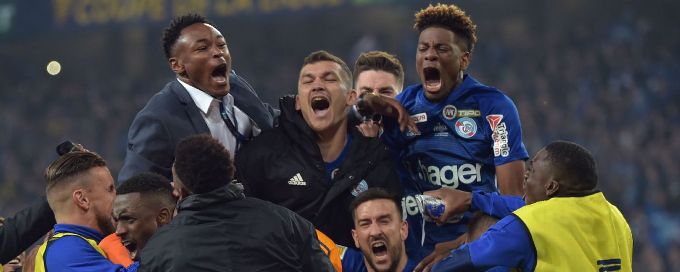 Strasbourg beat Guingamp on penalties in League Cup final