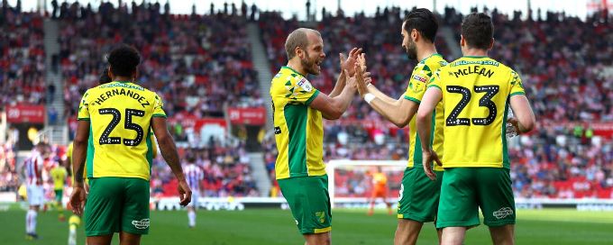 Norwich all but promoted to Premier League after draw vs. Stoke