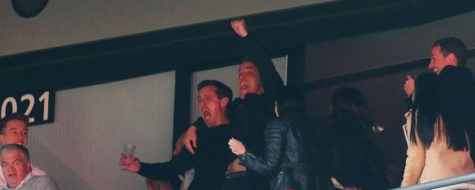Man United 'Class of 92' stars celebrate Salford City promotion