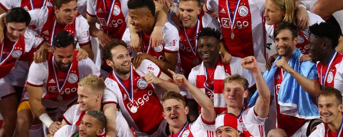 Ajax clinch first Eredivisie title since 2014 to complete Dutch double