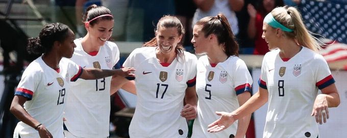 USWNT's Heath scores brace as Man United go top of WSL