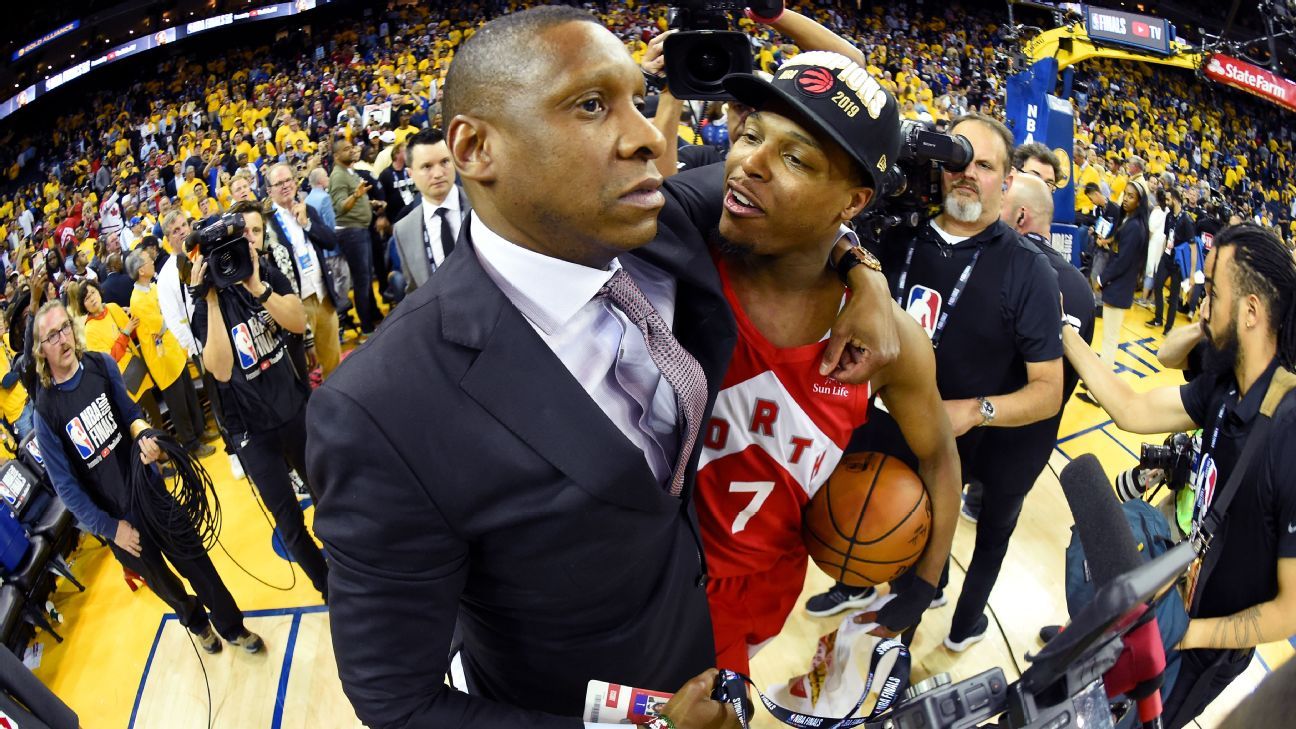Masai Ujiri says Toronto Raptors are happy to keep Kyle Lowry, who talks about the future of star guard later