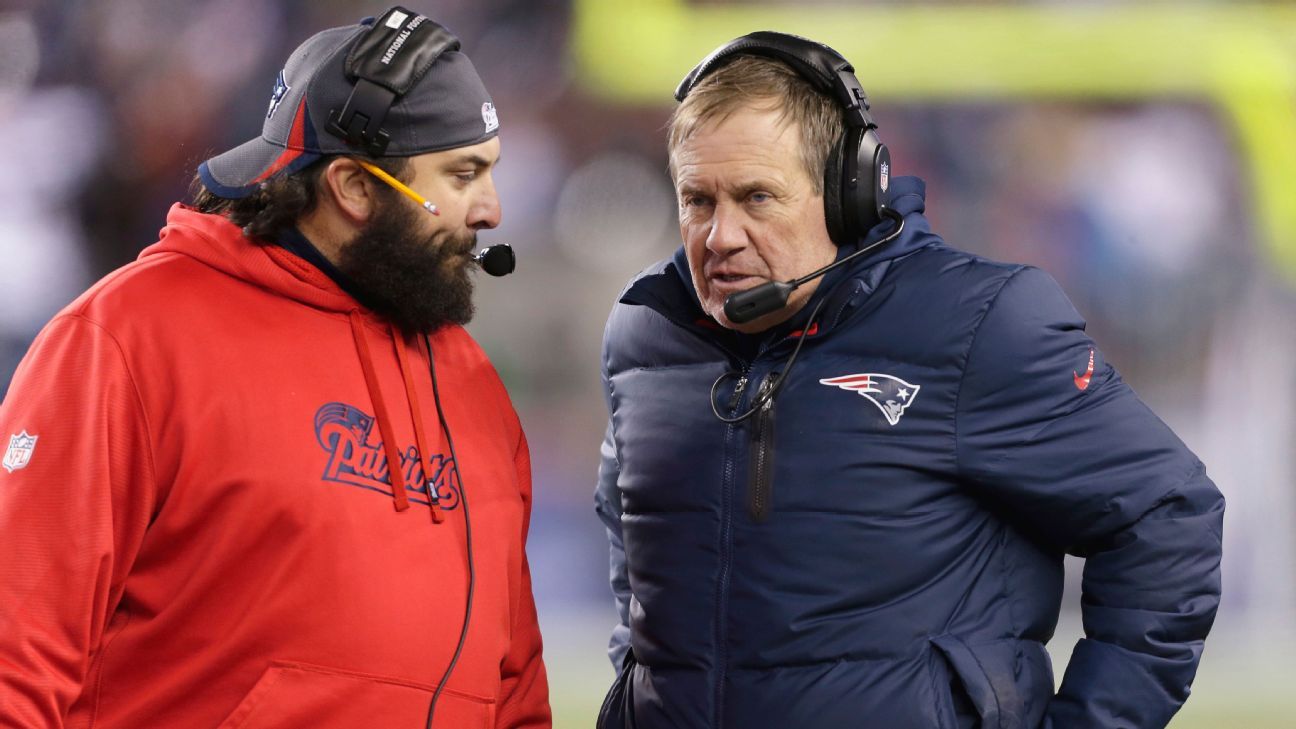 Bill Belichick says Matt Patricia, Joe Judge to play key roles on New England Patriots’ offensive staff