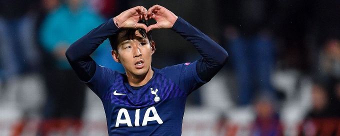 Son nets twice as Tottenham ease past Red Star in Champions League