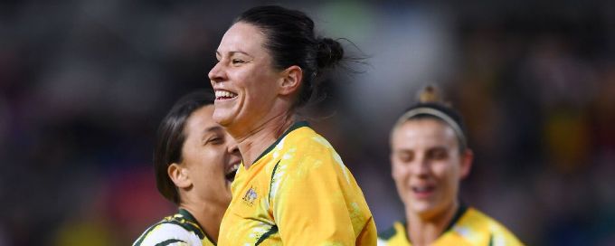 Australia's Emily Gielnik scores Matildas winner vs. Chile in front of record Adelaide crowd