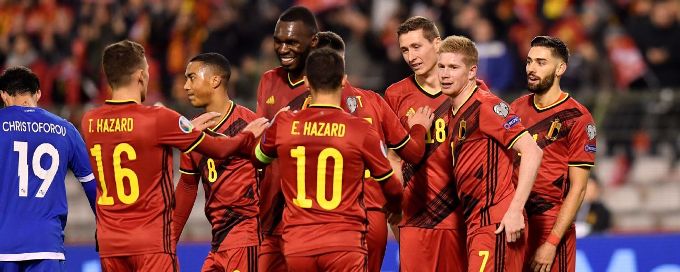 Perfect Belgium end qualification campaign with Cyprus thrashing