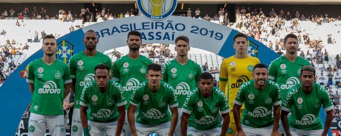 Chapecoense relegated three years on from plane crash tragedy