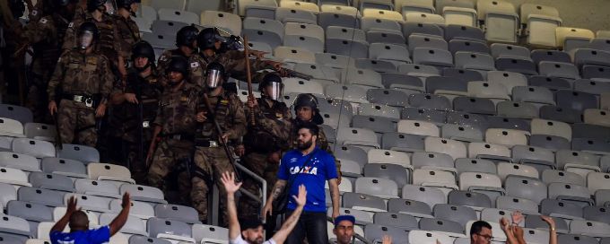 Cruzeiro relegation: Brazilian police arrest three for setting off bombs at Mineirao