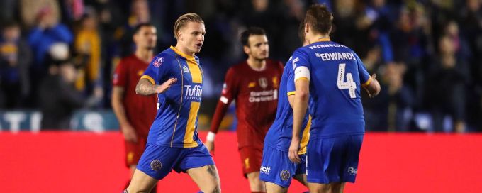 Shrewsbury Town rally for shocking FA Cup draw with Liverpool