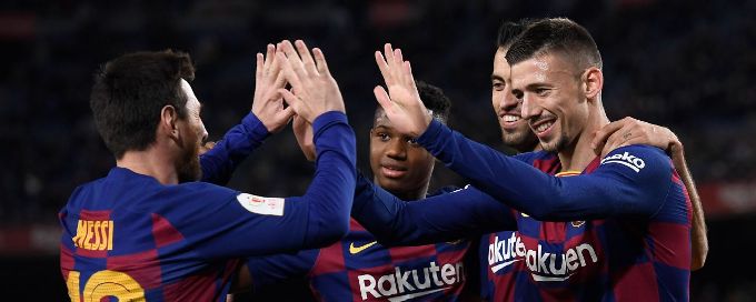 Barcelona beat Leganes to reach Copa del Rey quarterfinals