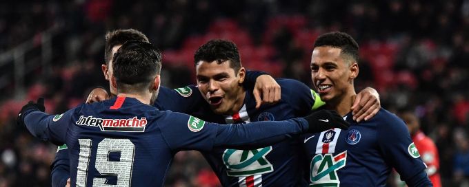 PSG hit six past Dijon to reach Coupe de France semifinals