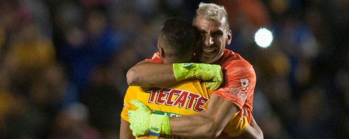 Tigres saved from CCL upset with last-gasp goal from goalkeeper Guzman