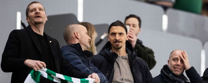 AC Milan forward Ibrahimovic training with Hammarby amid Serie A lockdown