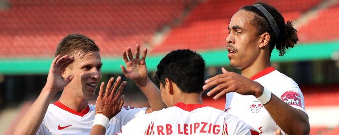 Leipzig ease past Nurnberg for winning start in German Cup