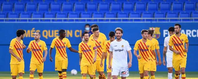 Lionel Messi plays 45 minutes in Barcelona friendly win over Gimnastic