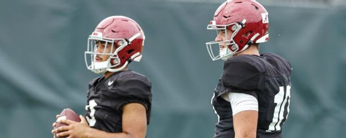 Mac Jones vs. Bryce Young: Two emerging QB legends, another major Alabama decision