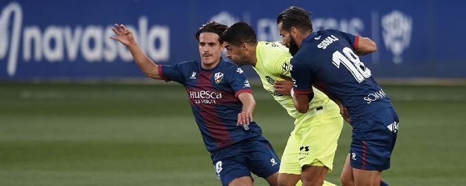 Luis Suarez, Atletico Madrid struggle in draw at Huesca
