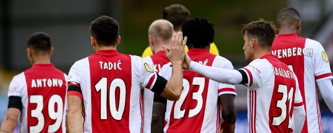 Ajax thrash VVV Venlo 13-0 to break Eredivisie record