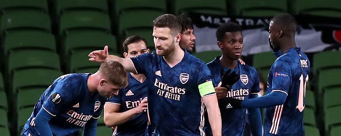 Arsenal finish Europa League group unblemished after victory at Dundalk