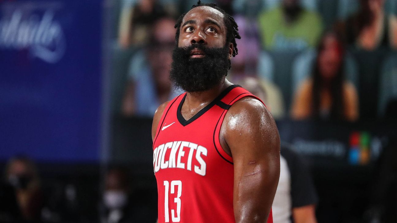 James Harden to play against Portland Trail Blazers;  six Houston Rockets players discarded