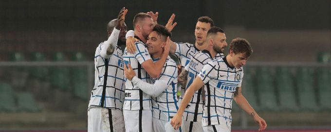 Inter keep up the pressure on Milan in Serie A title race with win at Verona