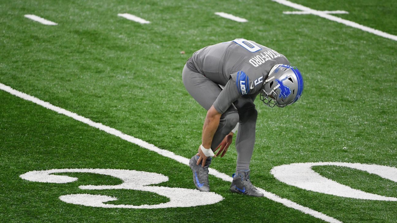 Detroit Lions QB Matthew Stafford ruled out with ankle injury