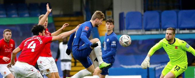 Werner ends goal drought as Chelsea ease past Morecambe in FA Cup