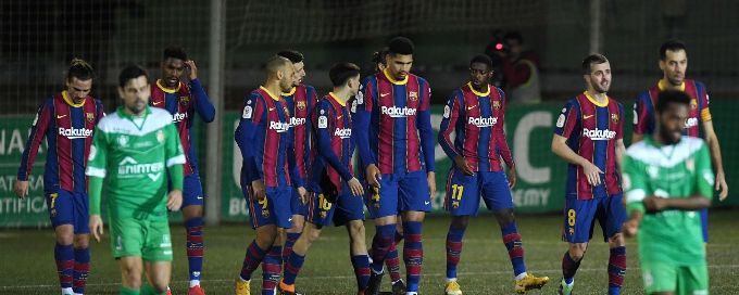 Barcelona defeat Cornella in extra time, advance to Copa del Rey last 16