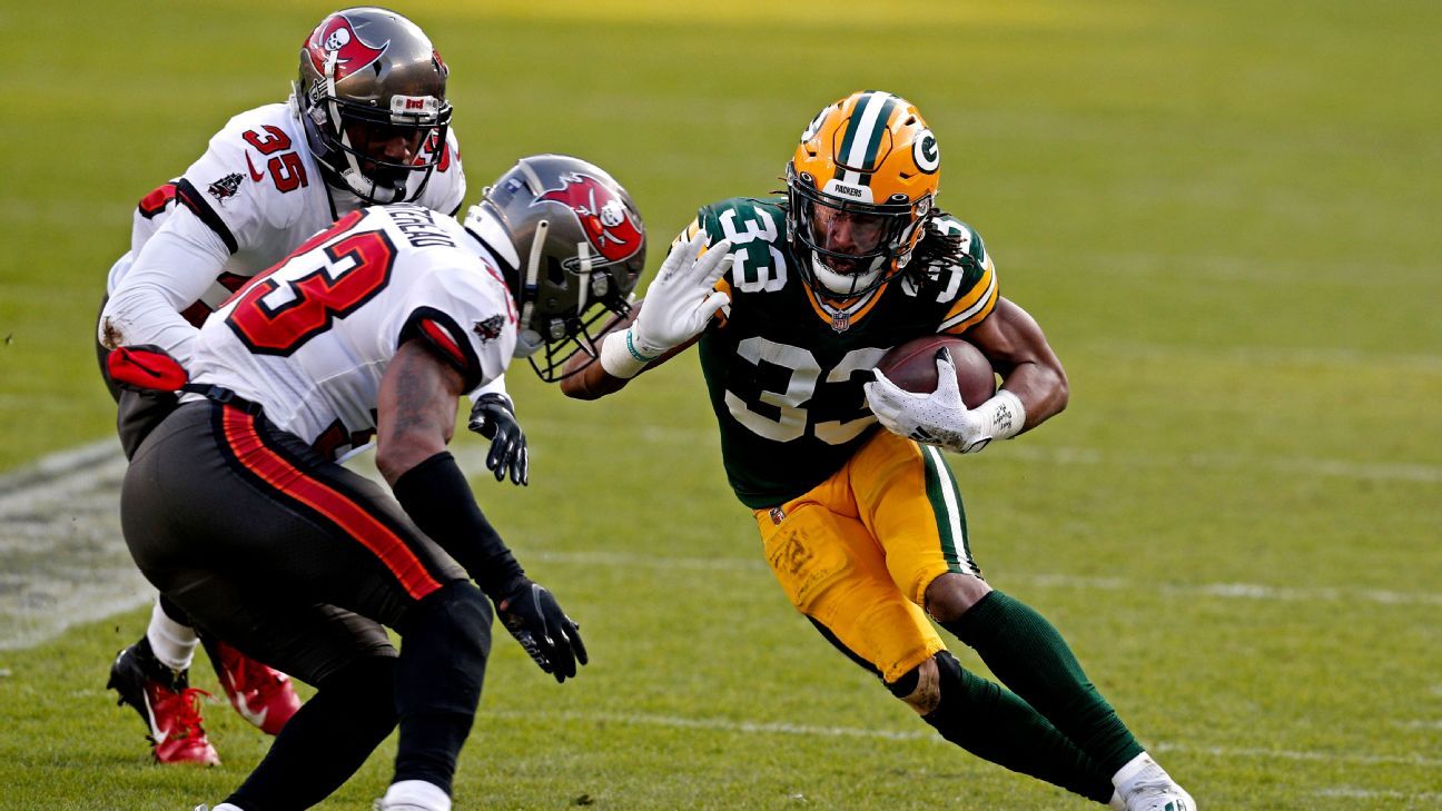 Green Bay Packers hold RB Aaron Jones on a four-year, $ 48 million contract, according to agent
