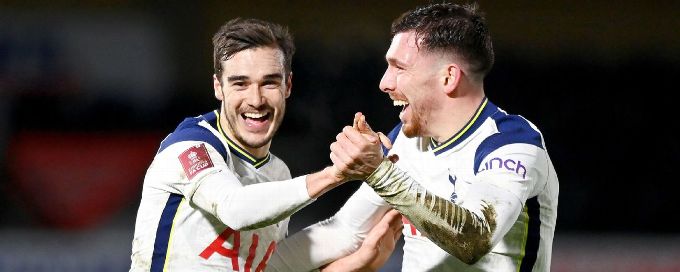 Bale, Winks goals see Tottenham past Wycombe in FA Cup fourth round