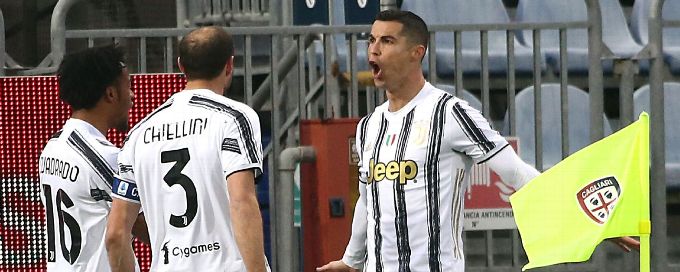 Ronaldo's first half hat-trick fires Juventus to Cagliari win