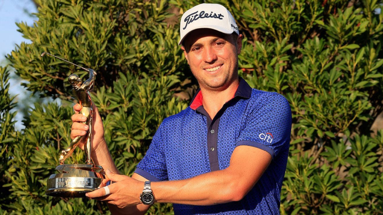 Justin Thomas recovers from 3 strokes to beat Lee Westwood by winning the players’ championship