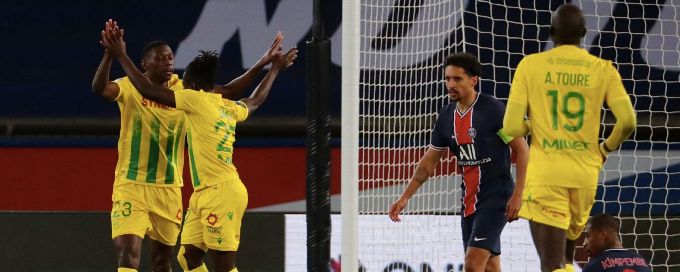 PSG stumble to home loss against Nantes, miss out on top spot