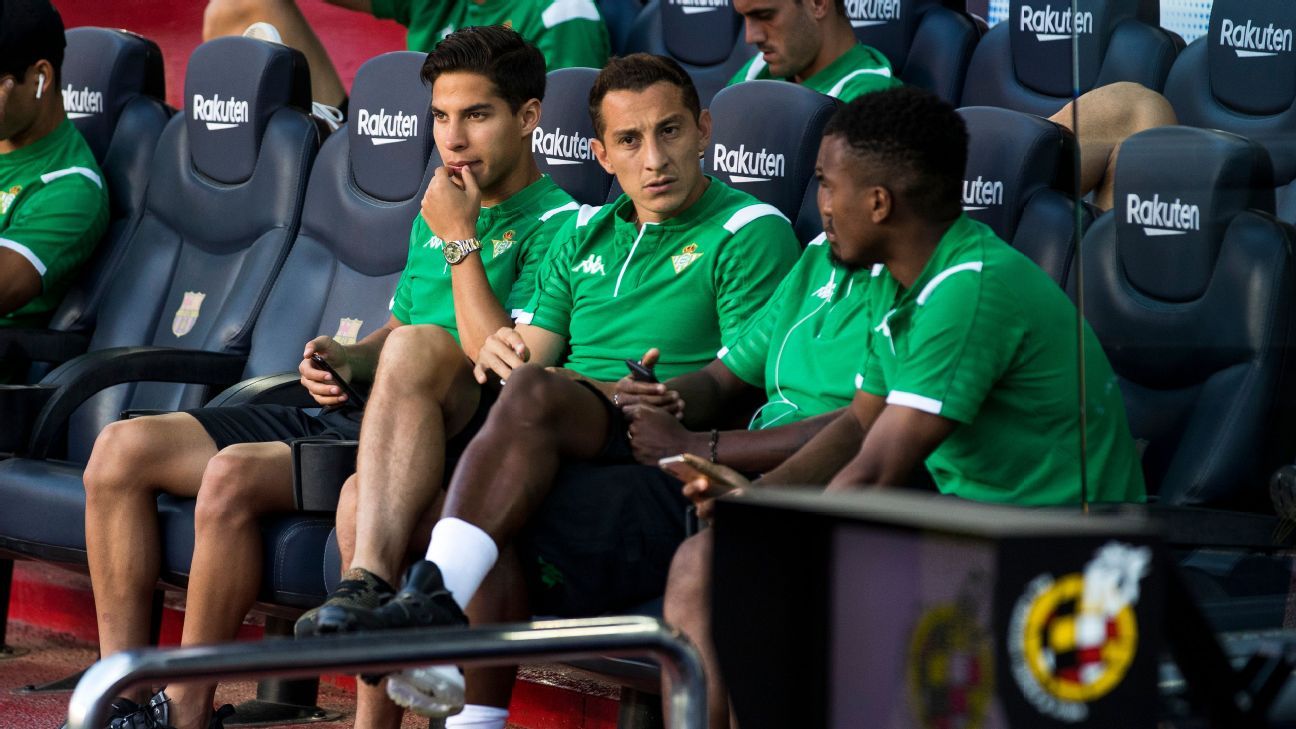 Diego Lainez and Andrés Guardado will have salary cuts due to the financial crisis in Betis