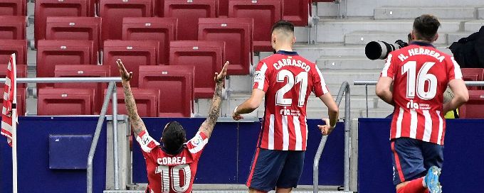 Atletico see off Huesca to stay in control of La Liga title race