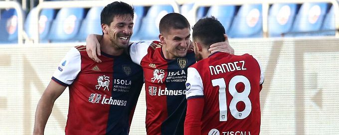 Cagliari stun Roma to climb out of Serie A drop zone