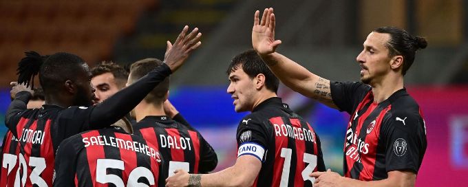 Milan go second in Serie A with win over Benevento