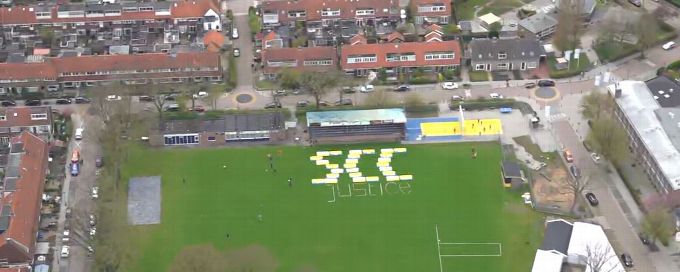 Get to the chopper! Inside Dutch club's helicopter parade to celebrate promotion with entire town