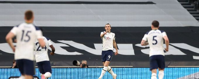 Bale hits hat trick as Tottenham thrash Sheffield United to boost Champions League hopes