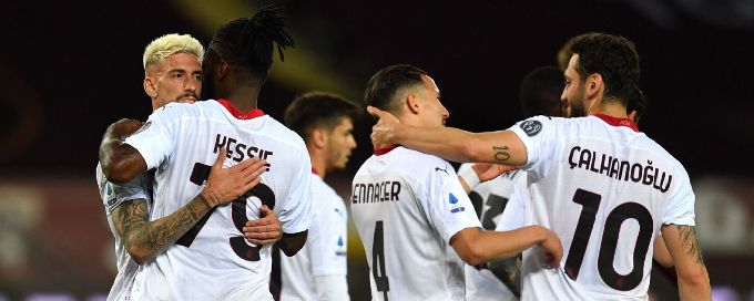 Ante Rebic's hat-trick leads AC Milan in 7-0 rout over Torino