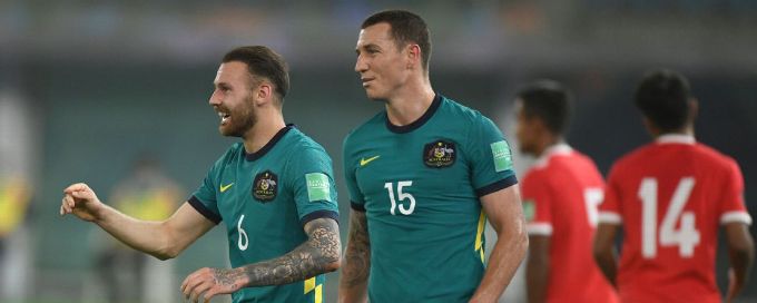 Australia ease past 10-man Nepal to advance in World Cup qualifying
