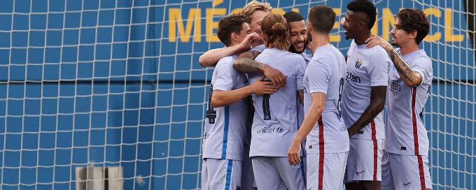 Memphis Depay debuts, scores in Barcelona's warm-up win over Girona