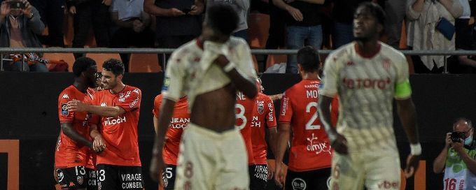 Moffi penalty gives Lorient 1-0 win over Monaco