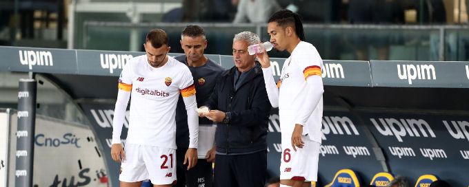 Mourinho suffers first defeat as Roma boss in loss to Verona