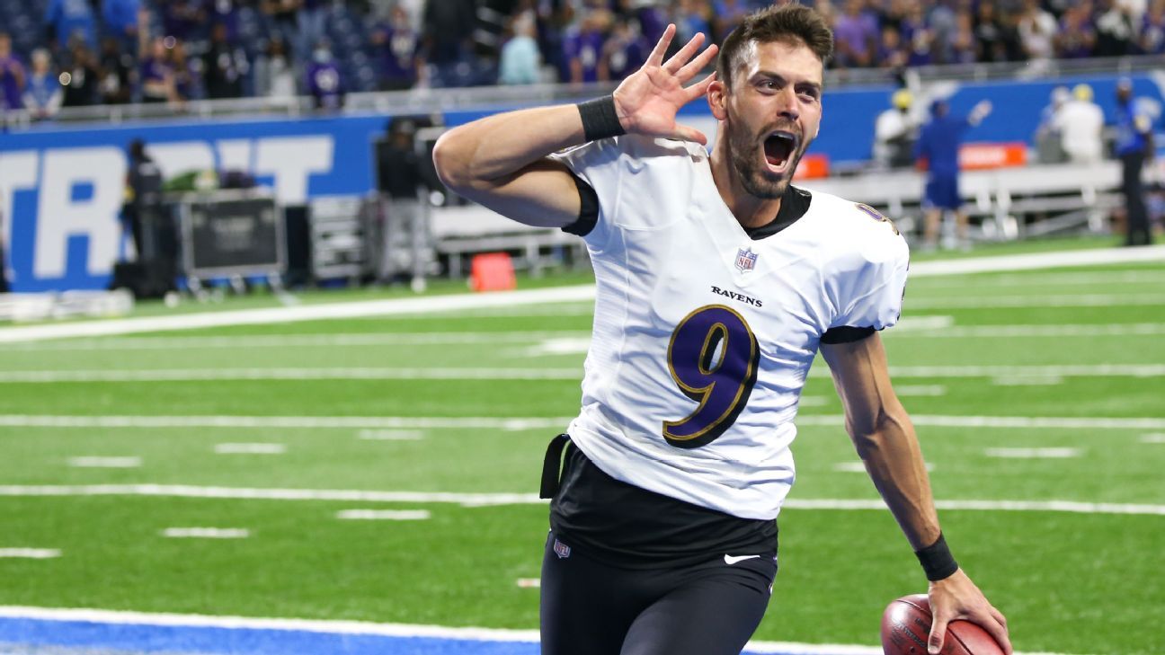 Baltimore Ravens contrata K Justin Tucker para estender a NFL por quatro anos